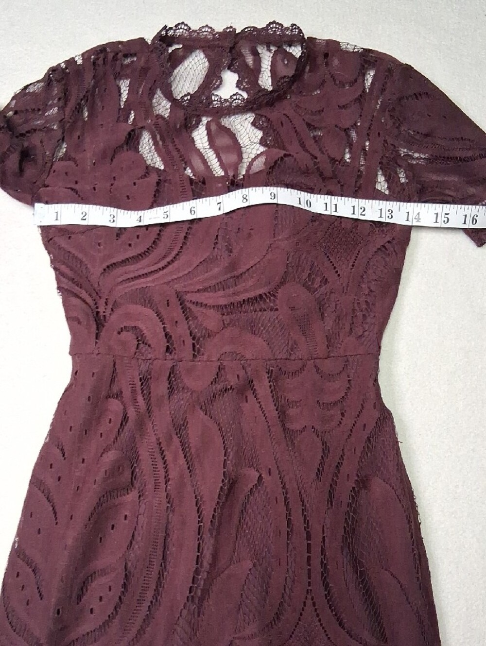 Love Plum Lace Midi Sheath Dress - Picture 5 of 12